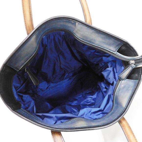 Other Berluti Vertical Tote Bag Nylon Cotton Leather Canvas Tote Bag - Picture 5 of 16